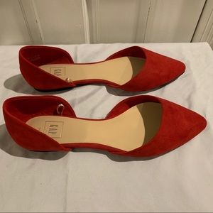 Suede D’Orsay Flats